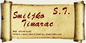 Smiljko Timarac vizit kartica